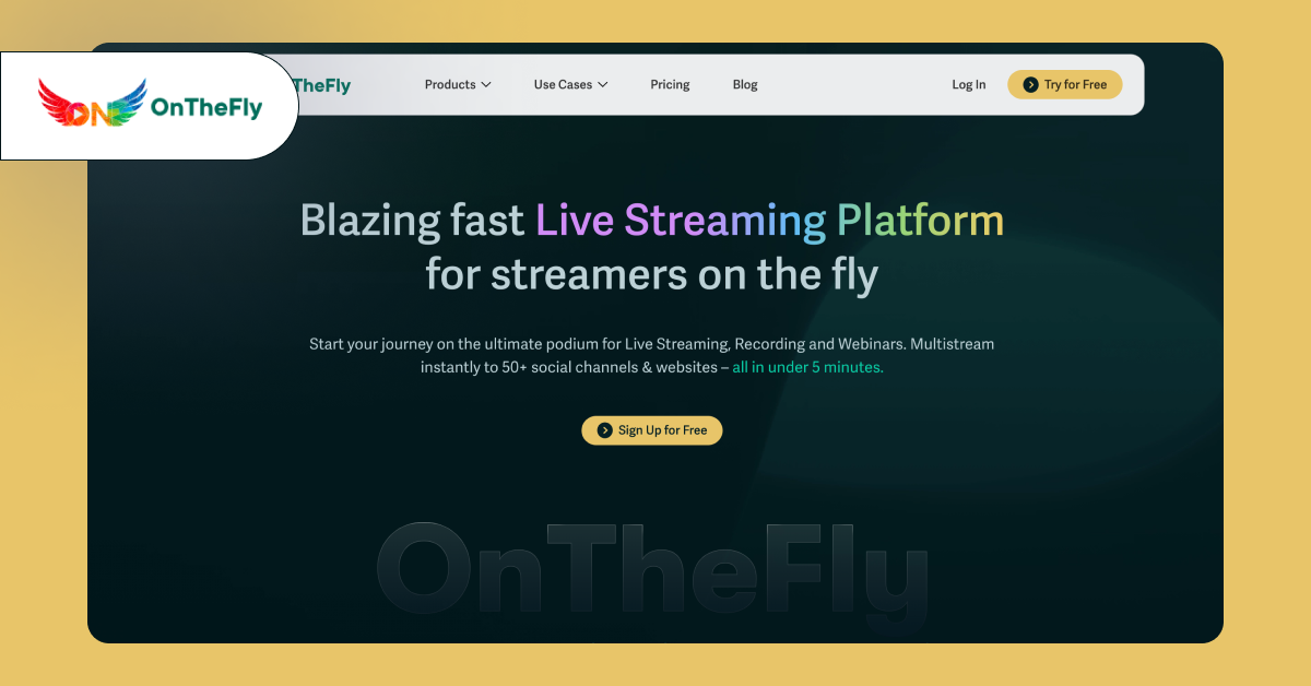 Onthefly - Live streaming Platform