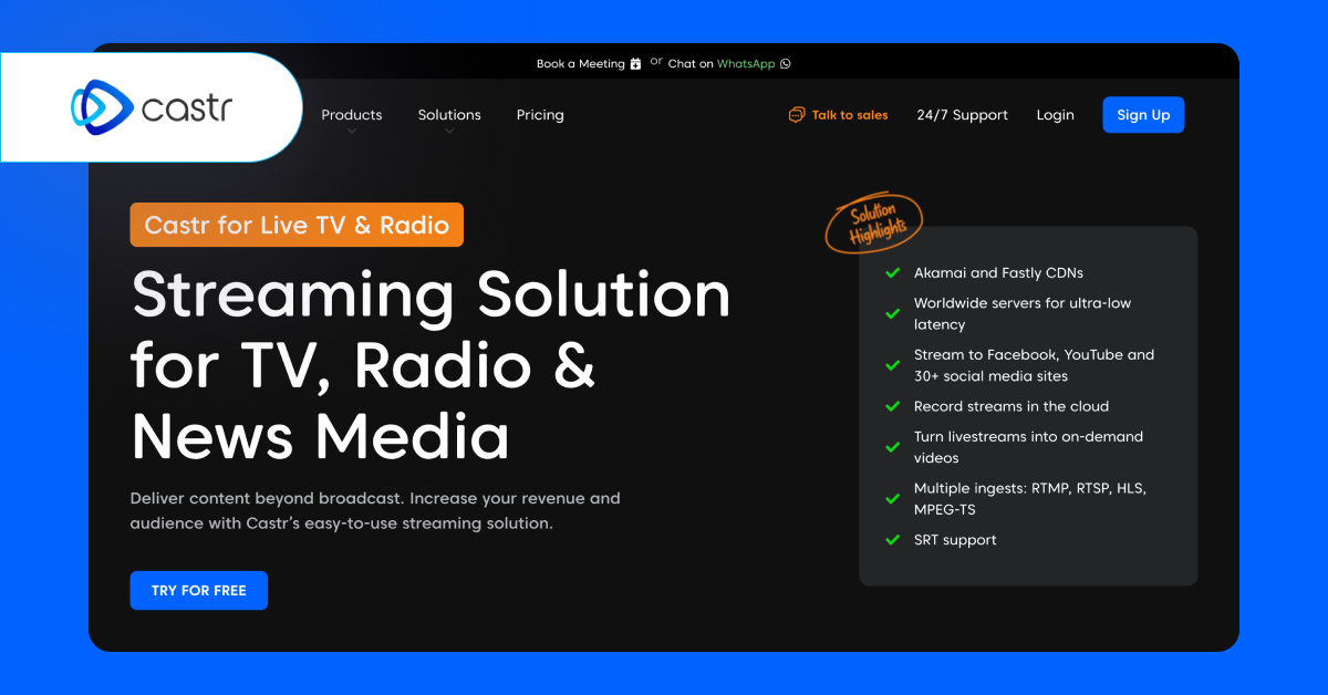 Castr - Live Streaming Platform