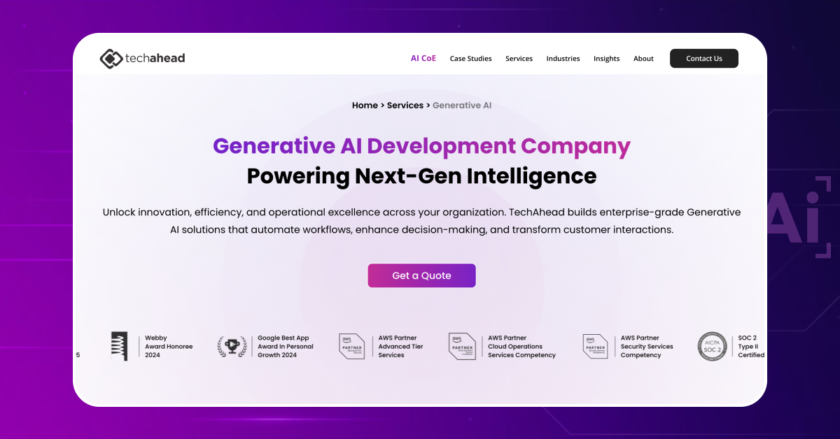 generative ai development solutions